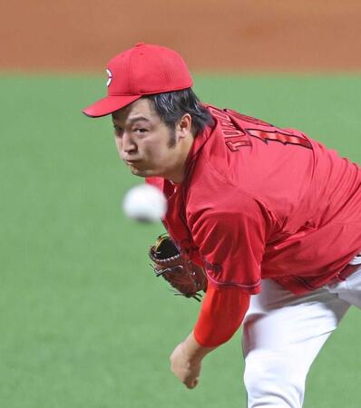 先発し、力投する床田（撮影・北村雅宏）