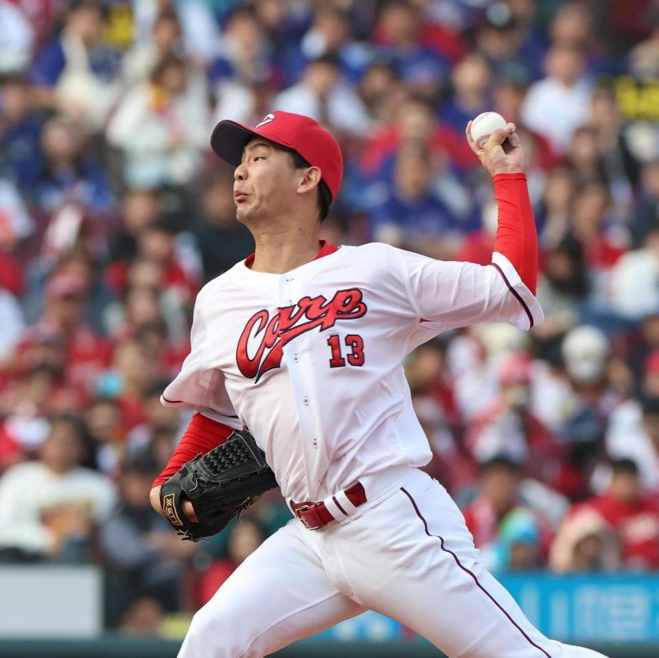 ９回から登板する森浦（撮影・北村雅宏）