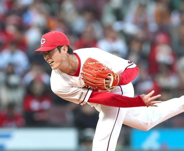 広島 森下暢仁が七回途中2失点 今季初勝利の権利有してマウンド降りる