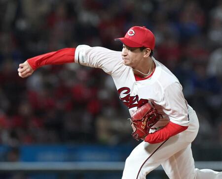 ６回から登板する島内（撮影・北村雅宏）