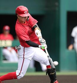 広島・平川蓮　早期１軍へ「いつ呼ばれても大丈夫」実戦復帰即安打　新井監督「段階を踏んで良かったら上げる」