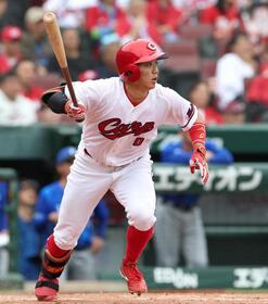 広島・ドラ３勝田　ドラ１平川に「負けてられへん」猛打賞！「自分たちでまずは元気を出してやっていきたい」