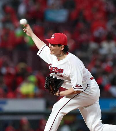 先発し力投する大瀬良（撮影・北村雅宏）