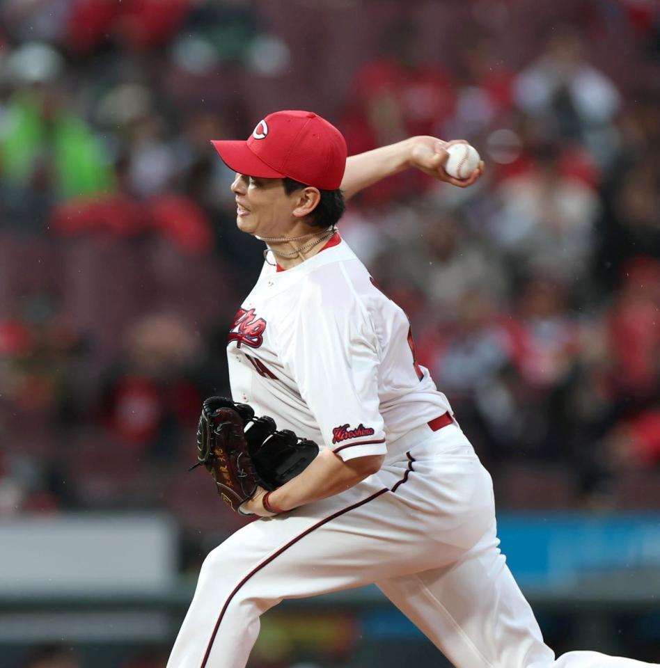 先発し力投する大瀬良（撮影・北村雅宏）