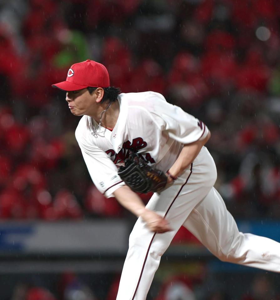 先発し力投する大瀬良（撮影・北村雅宏）