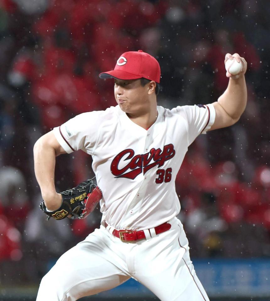 ９回途中から登板する塹江（撮影・北村雅宏）