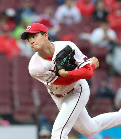 先発し力投する岡本（撮影・北村雅宏）