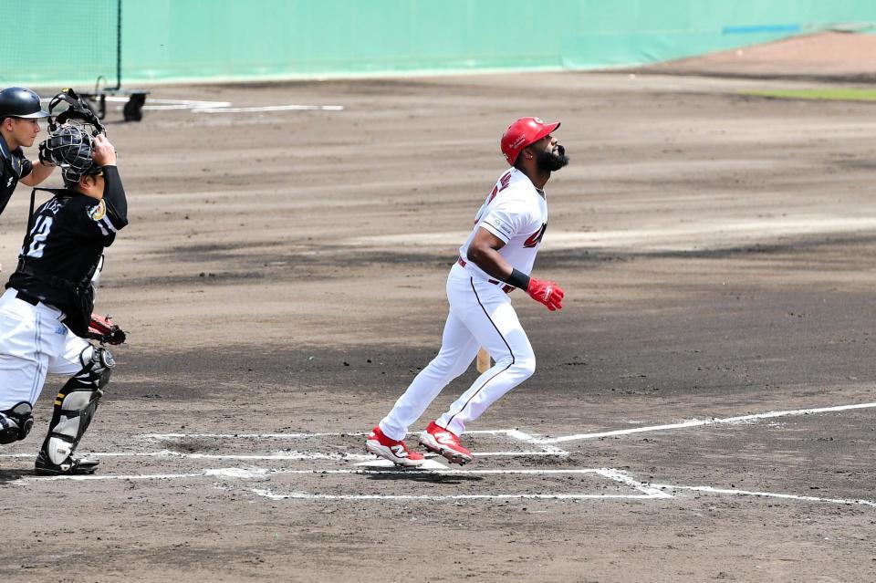 ２軍降格後、初の実戦となったファビアン(撮影・畠山賢大）