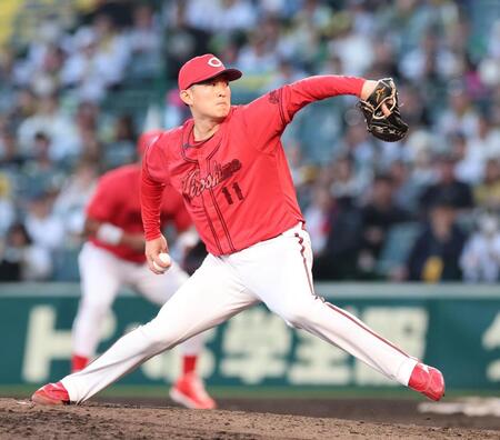 １１回、力投する斉藤（撮影・山口登）