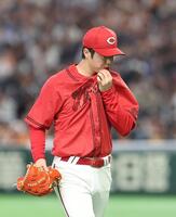 ４回４失点で降板した森下（撮影・佐々木彰尚）