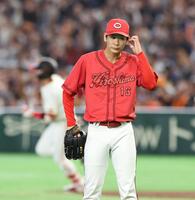 ７回、増田陸にソロを浴びた森浦（撮影・佐々木彰尚）