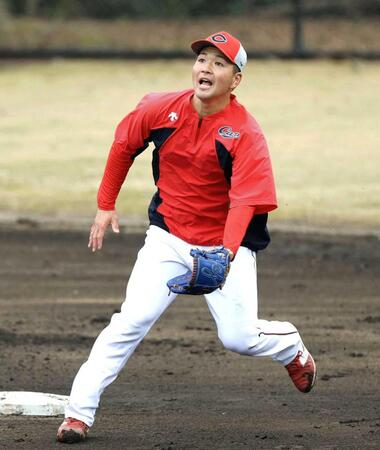 支配下復帰に向けてアピールを続ける河野