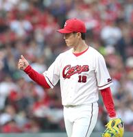 ２回、ピンチを無失点で切り抜けた森下（撮影・北村雅宏）