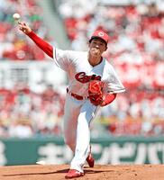 先発し力投する赤木（撮影・北村雅宏）