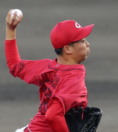 巨人打線を相手に力投する玉村（撮影・立川洋一郎）