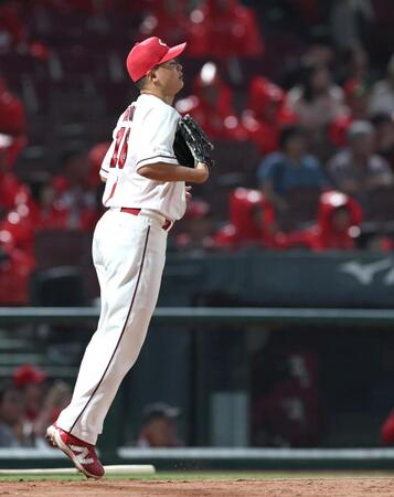 ４回、蛯名に適時二塁打を浴びた森（撮影・北村雅宏）