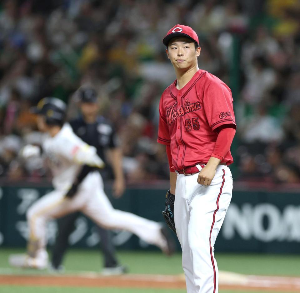 ３回、正木にソロを浴びた玉村（撮影・北村雅宏）