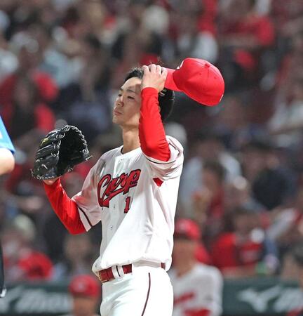 ９回、西川に同点犠飛を許した森浦（撮影・北村雅宏）