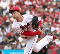 先発し力投する岡本（撮影・北村雅宏）