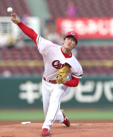 先発し力投する斉藤（撮影・北村雅宏）