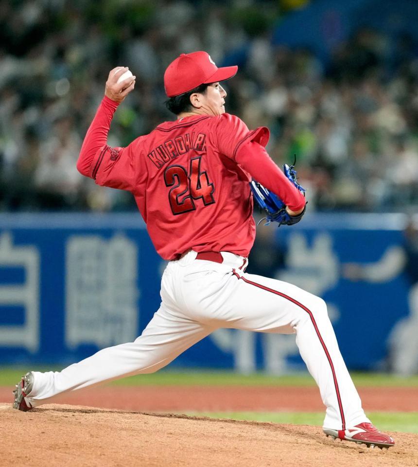 ５回に登板した黒原