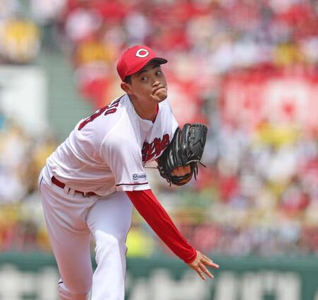 先発し力投する岡本（撮影・北村雅宏）
