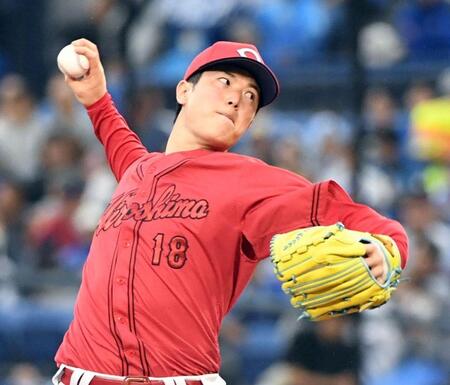 ＤｅＮＡ打線を相手に力投する森下（撮影・佐藤厚）