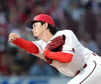２番手で登板し、無失点に抑えた鈴木（撮影・北村雅宏）
