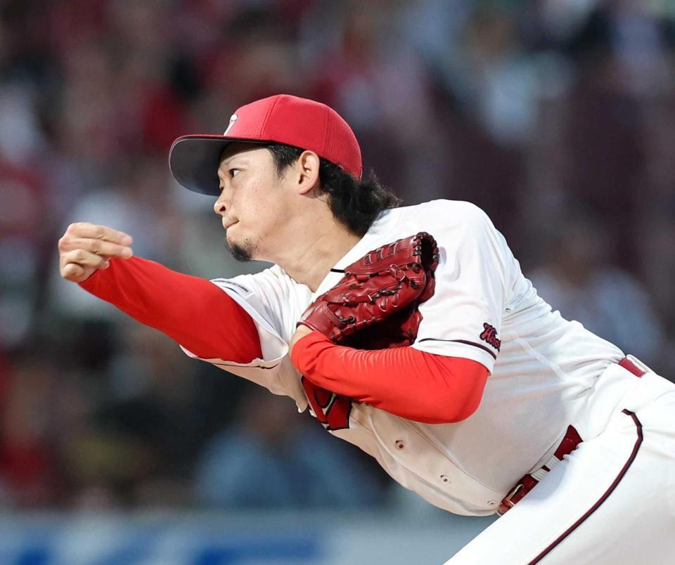 ２番手で登板し、無失点に抑えた鈴木（撮影・北村雅宏）