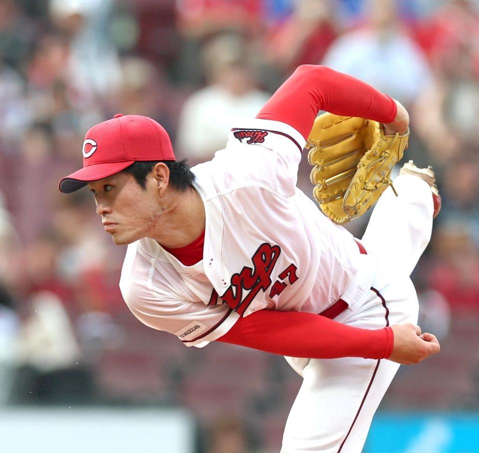 先発し力投する斉藤優（撮影・北村雅宏）