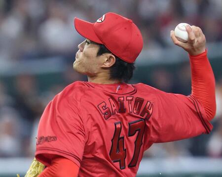 巨人戦に先発し、力投する斉藤優