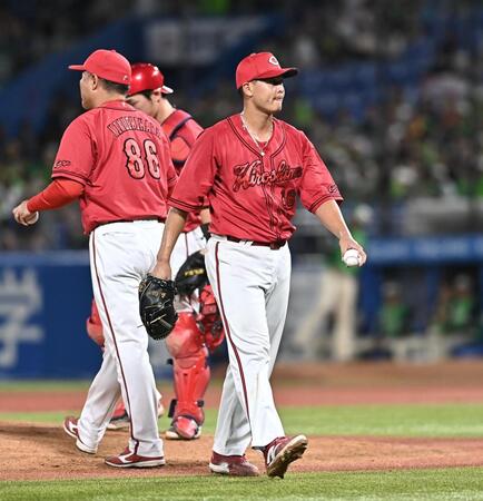 ７回途中で降板した森（撮影・開出牧）