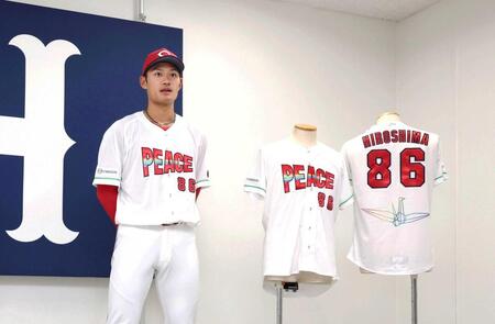 ピースナイターへの思いを語った名原＝６月１６日