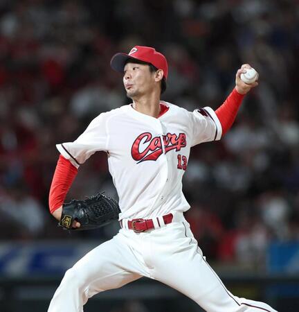 ９回から登板する森浦（撮影・北村雅宏）