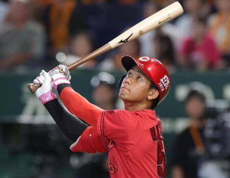 ３回、西川は三邪飛に倒れる（撮影・佐々木彰尚）