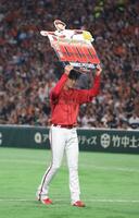 １０００投球回を達成した森下（撮影・佐々木彰尚）