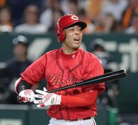 ５回、秋山は空振り三振に倒れる（撮影・佐々木彰尚）