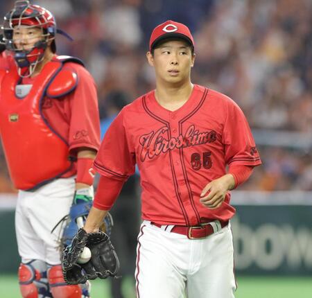 ６回途中、降板する玉村（撮影・佐々木彰尚）