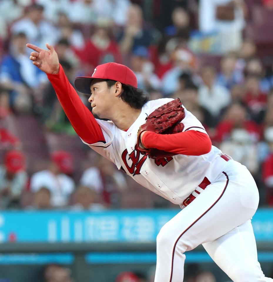 先発し力投する鈴木（撮影・北村雅宏）