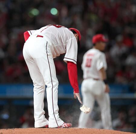 ４回、奥川に適時打を浴びた森下（撮影・北村雅宏）