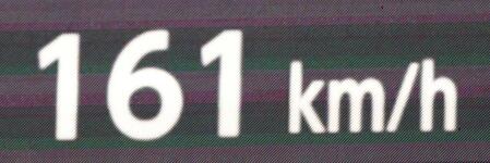 ７回、ターノックが宮本に投じた１６１キロの球速表示（撮影・北村雅宏）