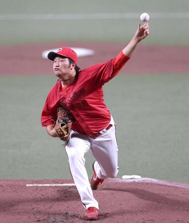 先発し力投する床田（撮影・北村雅宏）