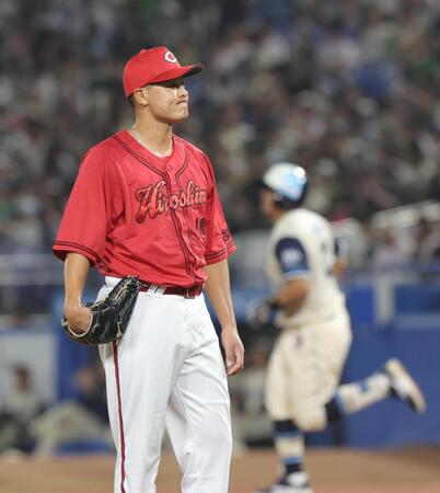 ４回、オスナに２ランを浴びた森（撮影・佐々木彰尚）