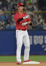 広島・中村奨　自身初！二塁打３本　完封負け阻止につながる一打含む長打ショー「前半戦何もできていない。取り返せるよう」