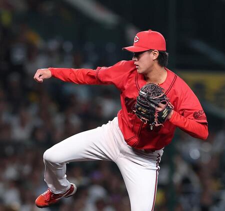 ７回から登板する杉田健（撮影・西田忠信）