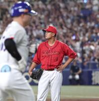 ３回、細川に逆転３ランを浴びた森（撮影・北村雅宏）