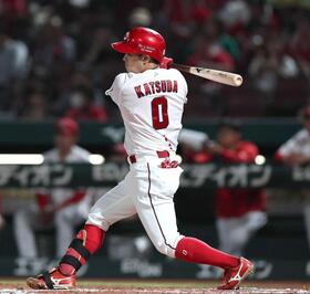 広島・勝田１６３センチ急成長　先制Ｖ撃＆猛打賞　止まらん直近１０戦打率４割　新井監督「キレが増している」