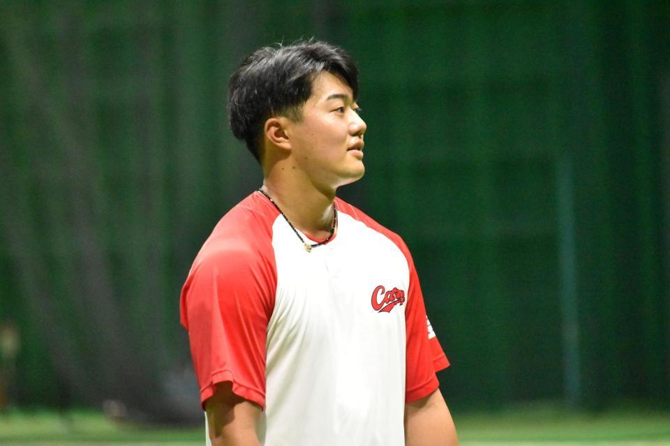投手指名練習に参加し、汗を流す工藤