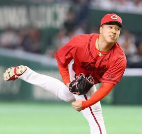 広島・佐藤柳　今季初登板いきなり１回３人斬り！真っ向勝負１１球中ストレート１０球　新井監督も評価「良い真っすぐだった」
