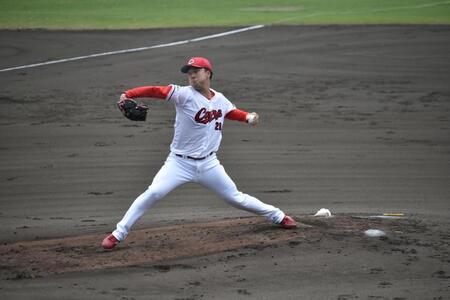 先発し、１失点完投した佐藤柳